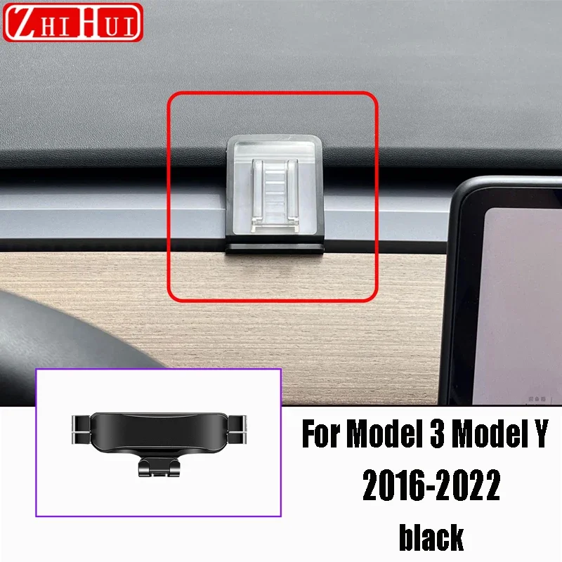 

For Tesla Model 3 Model Y 2016-2022 Car Styling Mobile Phone Holder Air Vent Mount Gravity Bracket Stand Accessories