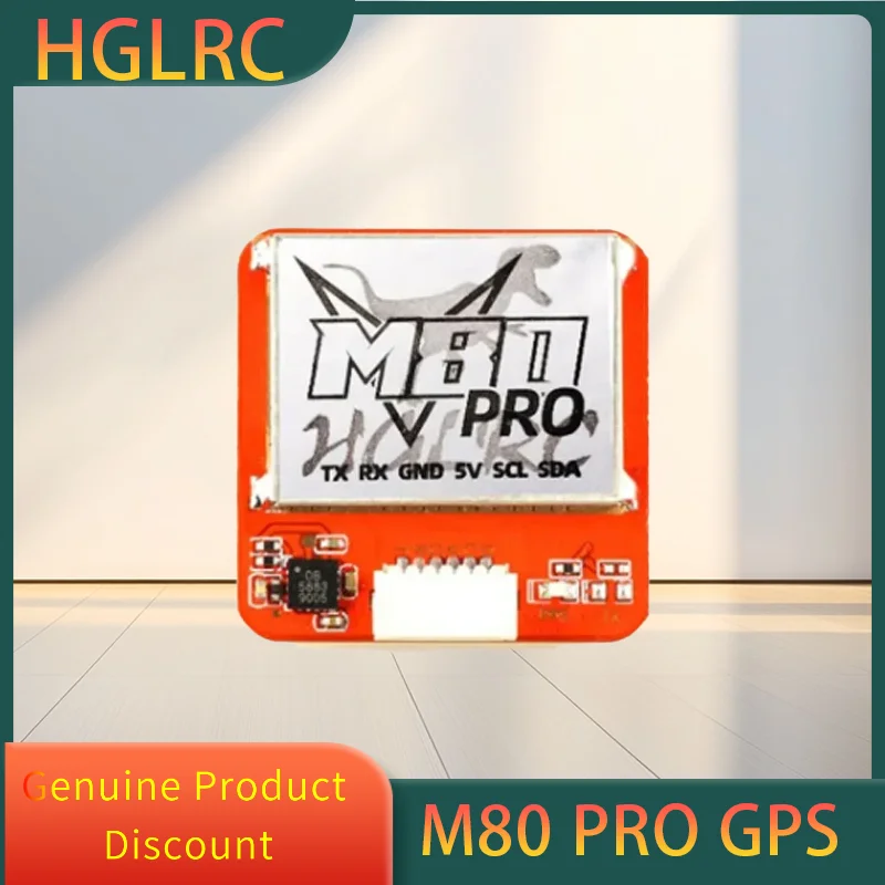 

HGLRC M80 PRO M80PRO GPS QMC5883 Compass With GLONASS GLILEO QZSS SBAS BDS Receiving Format 5V Power For FPV RC Racing Drone