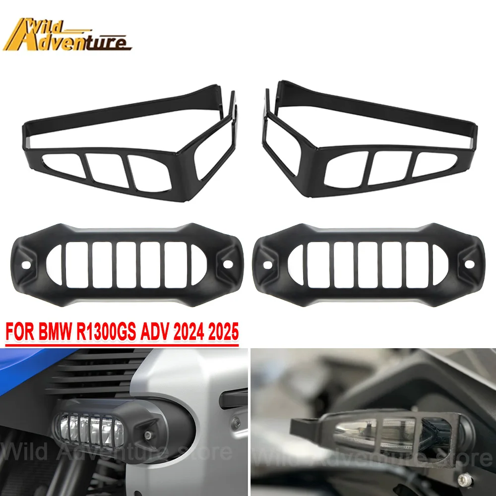Per BMW R1300GS ADV R 1300 GS Adventure 2024-2025 Moto Anteriore Posteriore Indicatori di direzione Griglia di Copertura Della Protezione Indicatore di Protezione