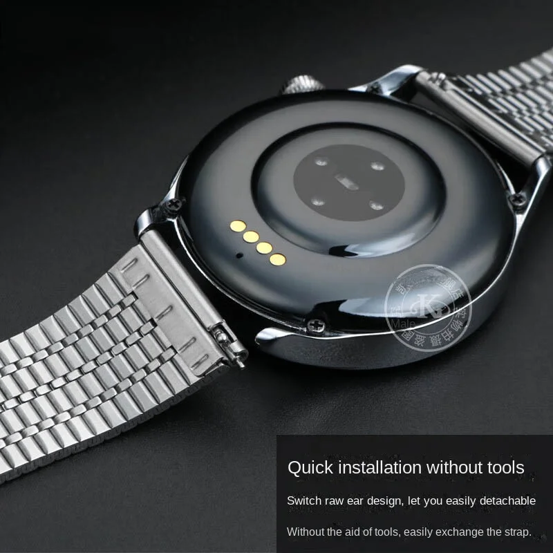 薄いステンレス鋼の時計バンド,18mm, 20mm, 22mm,クイックリリース,ロング,ティソット,カシオ,Huawei,gt3に適しています