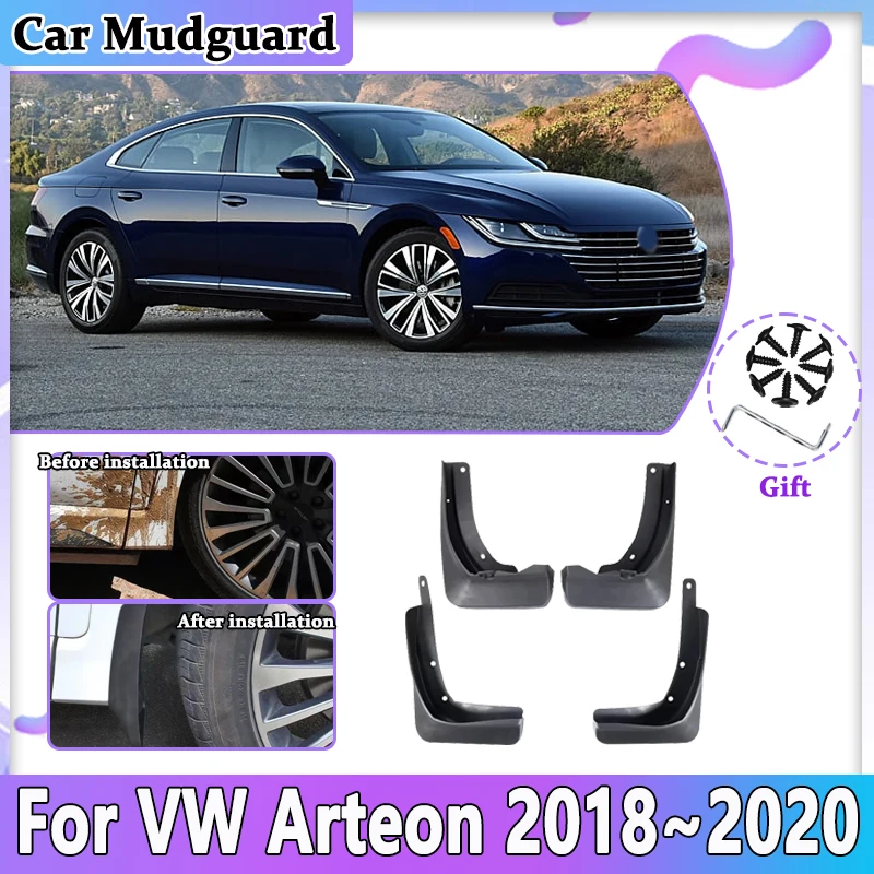 

Автомобильные брызговики для Volkswagen VW Arteon CC 2018 ~ 2020, брызговики, защита переднего и заднего колеса, брызговики, аксессуары