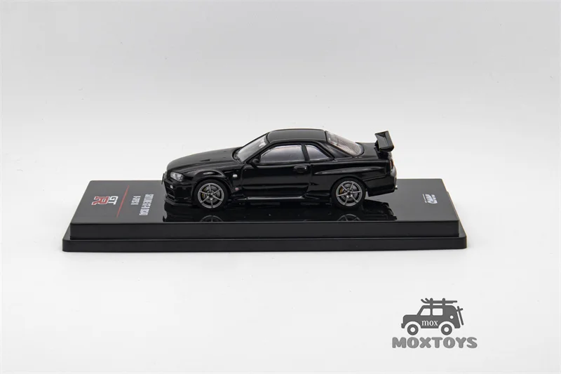 INNO 1:64 SKYLINE GT-R (R34) V-SPEC II BLACK Diecast Model Car