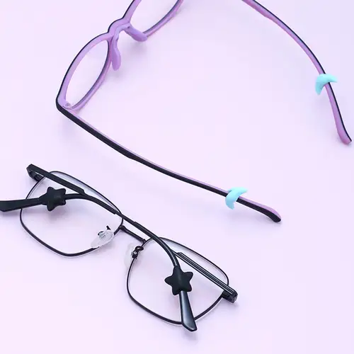 Moda estrella Luna silicona antideslizante agarre de oreja gafas pierna gancho para la oreja tapón soporte accesorios de sujeción retenedor de gafas