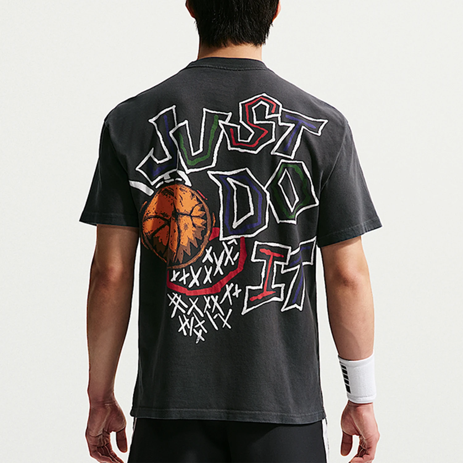 Nike Authentic Summer Men's Pattern Printed Loose Sports Basketball T-shirt IM5043-010
