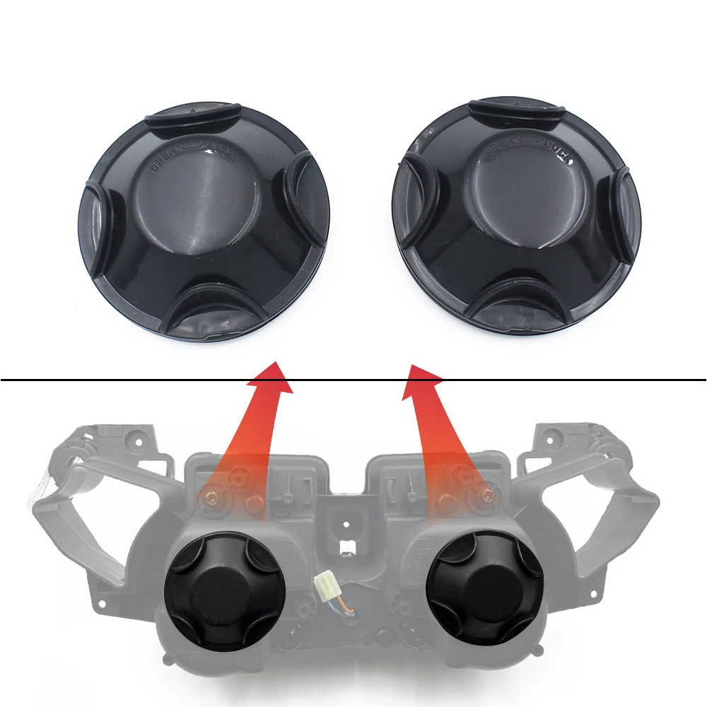 

Pokhaomin Motorcycle Front Headlight Rear Cover Boots Headlamp Cap For Yamaha R1 09-14 Kawasaki ZX-6R 636 03-06 ZX-10R 2004-2005