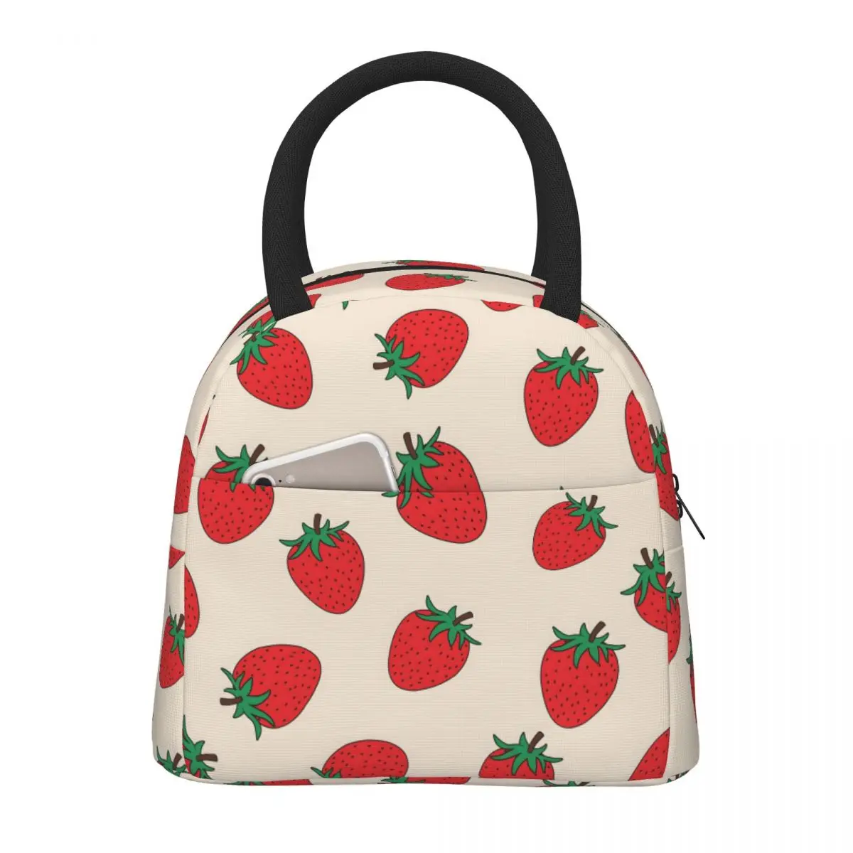 Strawber Lunch Bag Women Insulated Kawaii Portable Reusable Waterproof Cute Lunch Bags for Women