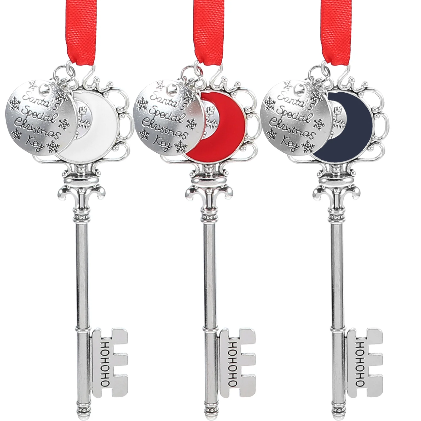 

3Pcs Christmas Keychain Pendants Portable Compact Design for Keys Bags Small Items Decoration Christmas Keychain Pendant