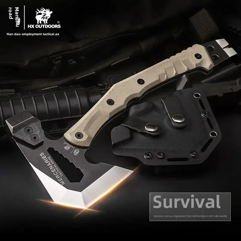 New HX OUTDOORS FT-02 Tactical Engineer Axe Field Camping Axes Mountain Axe Camping Hand Axe Hunting Tools Dropshipping edc tool