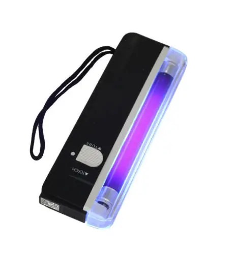1 Bộ 4W Mini Di Động Tím Đen Ánh Sáng Đèn Đèn Pin Kiểm Tra