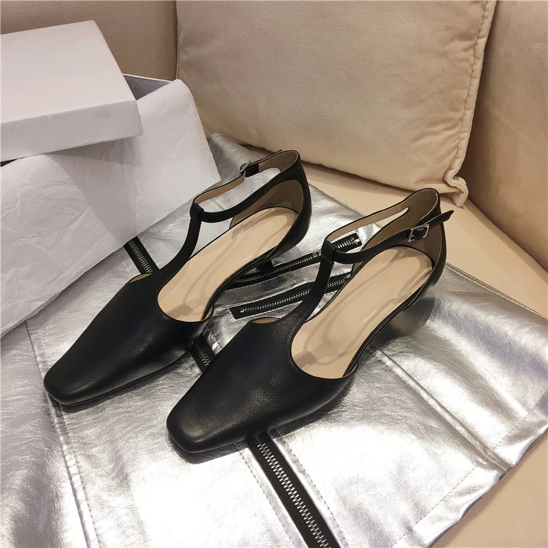 2023 British Style Retro Mary Jane Shoes Woman Fashion Cat-heel Sandals Female Thin Heel Single Shoe Female Latin Dance Shoes