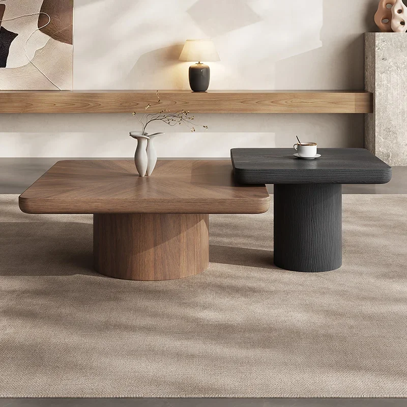 

Простой приставной столик, скандинавский черный гламурный итальянский журнальный столик премиум-класса, квадратный штабелируемый крутой Mesa, вспомогательная мебель для салона