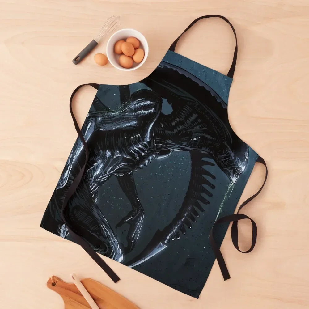 

Xenomorph Alien Apron Kitchen For Man Professional Barber Apron