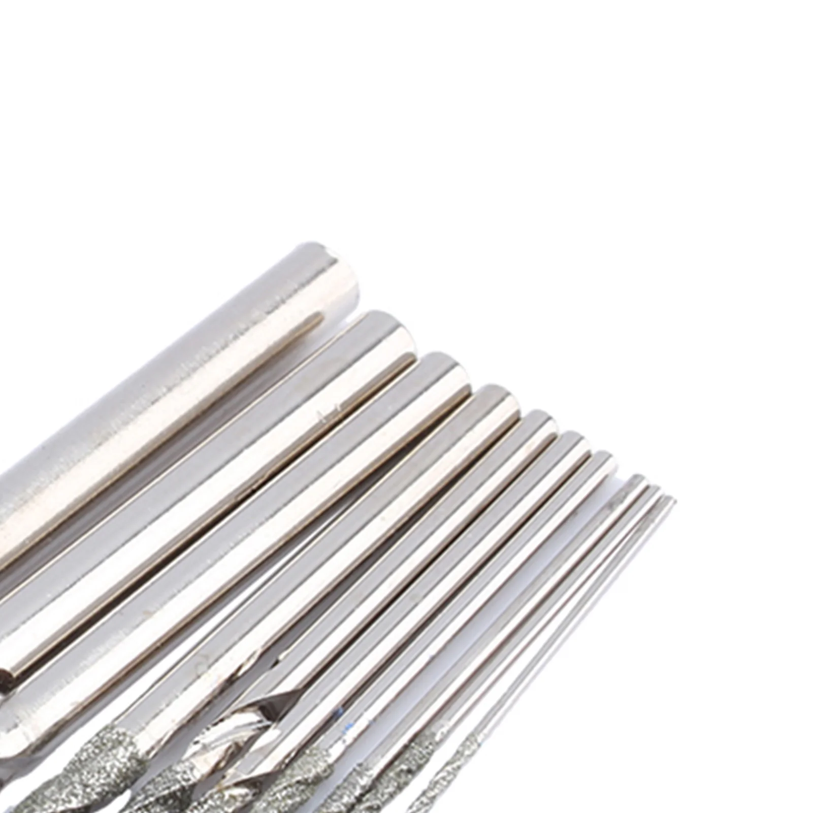 10x Diamond Tipped Drill Bit Set Drill Bits For Glass Tile Stone 0.8‑4.0mm