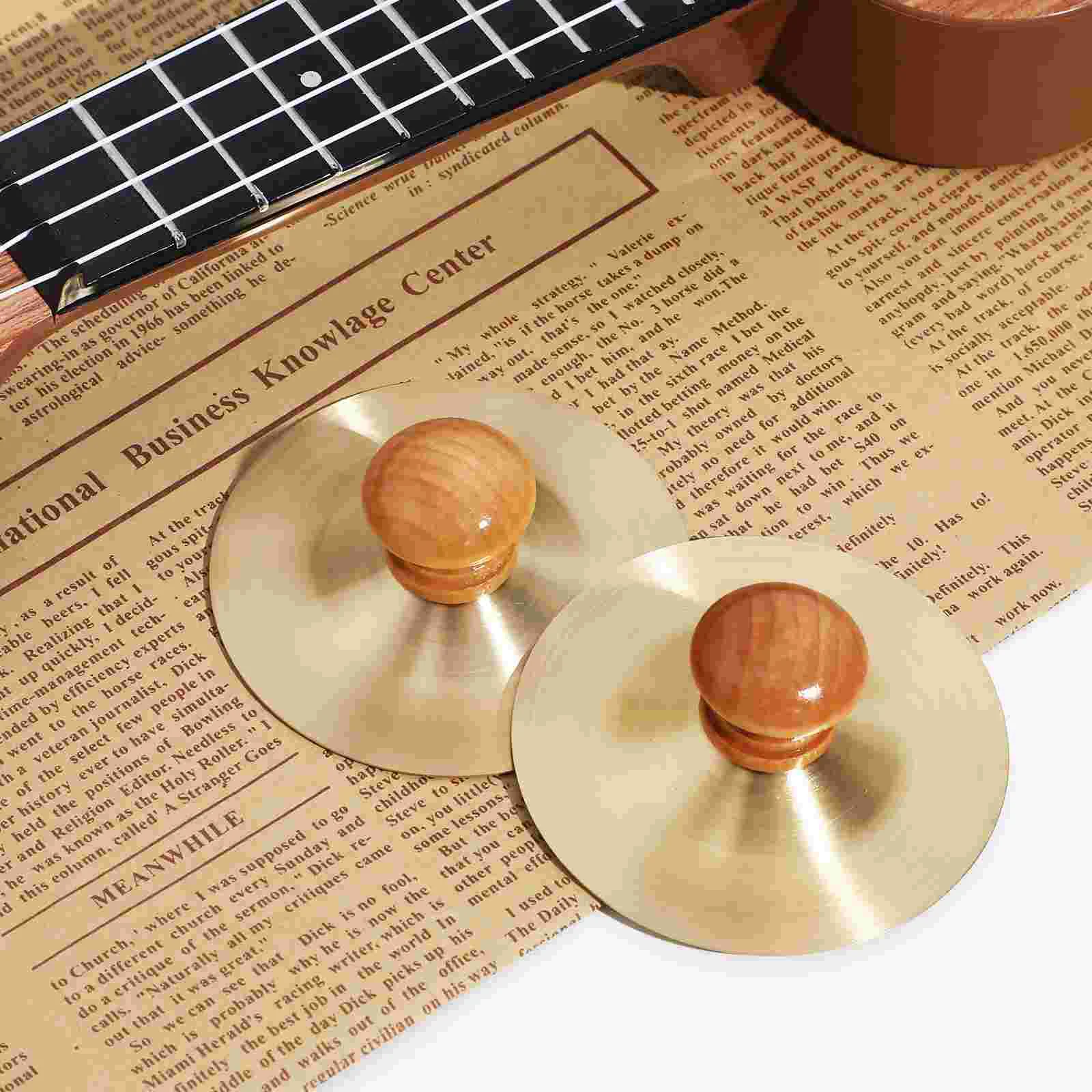 7CM Children's Percussion Instrument Small Finger Cymbals Metal Hand Cymbals for Belly Dancing Shows Family Entertainment