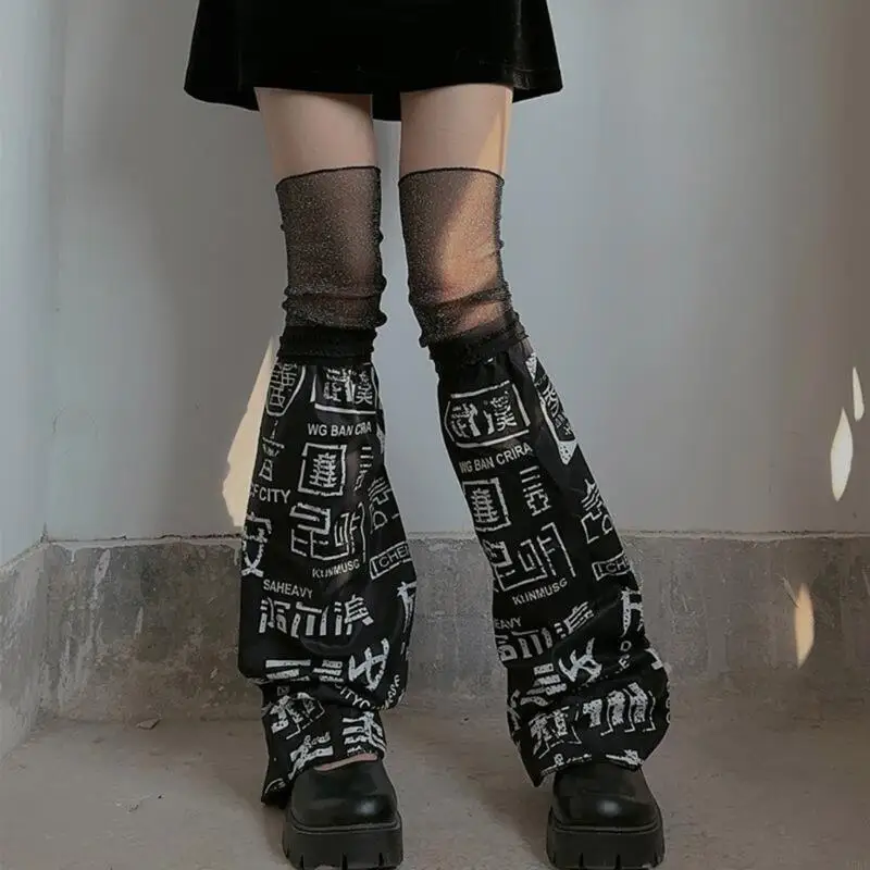 

Women's Flared Leg Warmers Fashion Long Leg Socks Gothic Punk Loose Leg Covers Stockings Subcultures Leg Sleeves Gifts