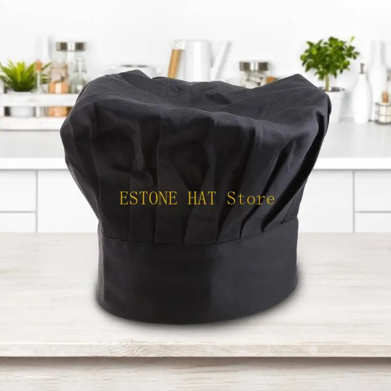 49MF Comfortable New Cook Adjustable Men Kitchen Baker Chef Elastic Cap Hat Catering