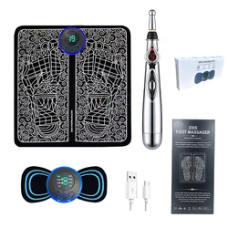 Electric Electronic Massage Pen Foot Massager Portable Neck Body Massage Trainer Massage Pen Muscle Massager Relieve Fatigue