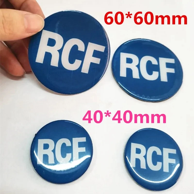 

Universal RCF Metal Plastic Signage Sign OEM LOGO Nameplate For Audio Amplifier Speaker Loudspeaker Horn 60*60mm 40*40mm