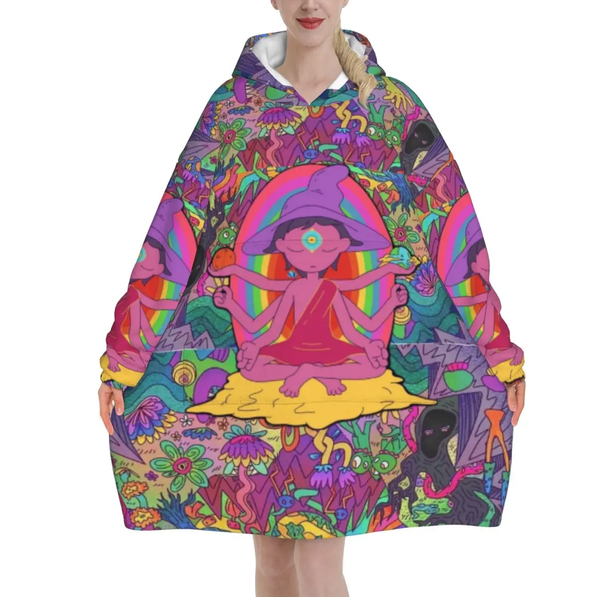 Oversized Midnights Gospes Wearable Blanket Winter Gifts for Women Men Ultrasoft Plush Warm Sweatshirt Blankets With Pocket