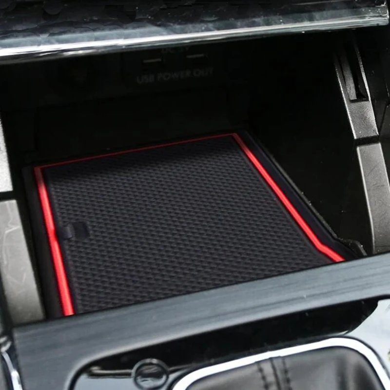 13Pcs Auto Interior Anti Slip Mat Door Groove Cup Pad Dust Mat Coaster For Subaru Levorg 2016 2017 2018 Car Styling Accessories