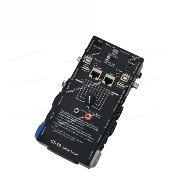 

CT-20 Multifunctional Line Tester Audio Line Xlr Signal Line Tester