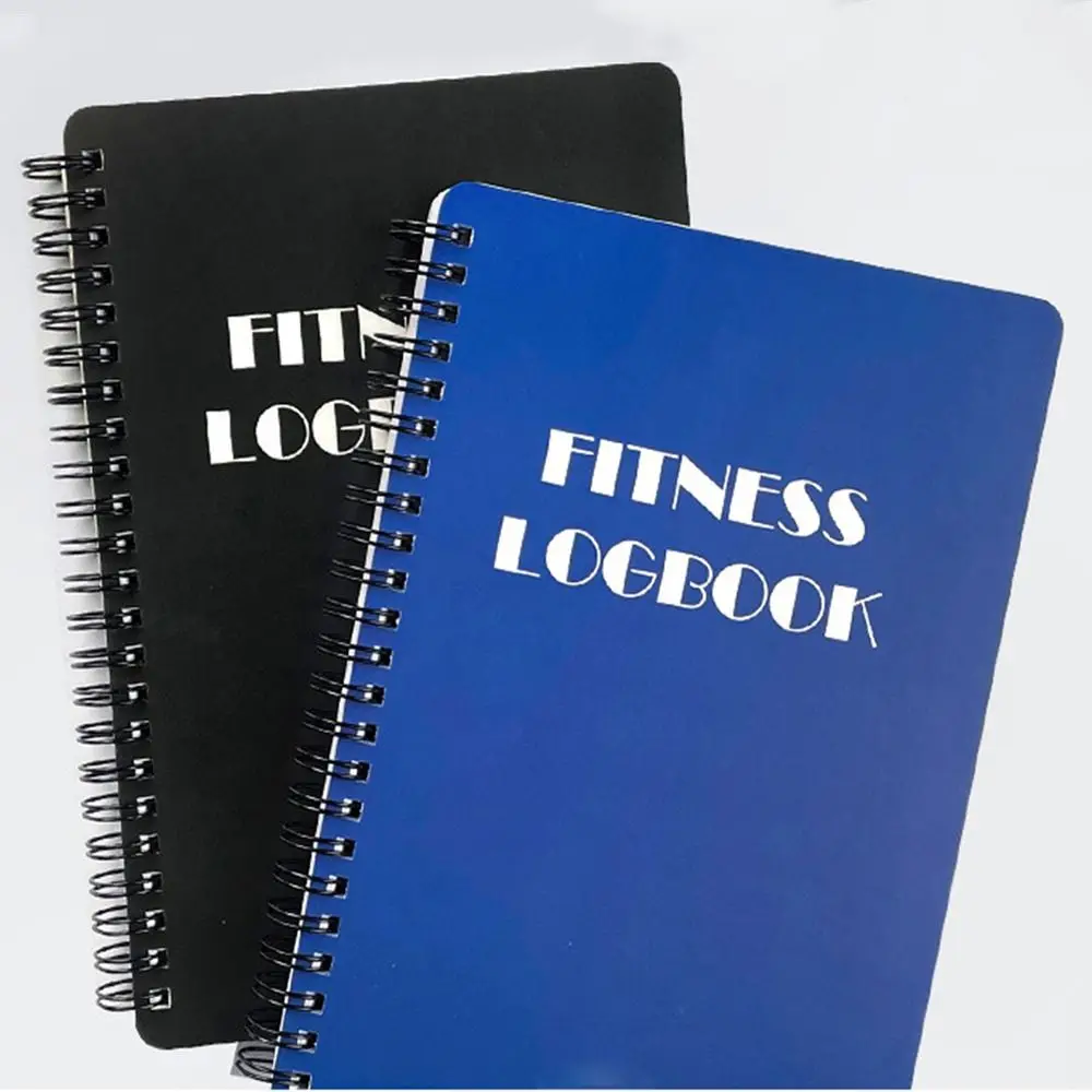 English Interior Fitness Logbook Hard Cover 142P A5 Planner Log Notebook Well-designed Paper English Exercise Notebook