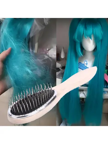 Professional Brush For Wig Anti Static Steel Comb for Tangle Hair Extensions Training