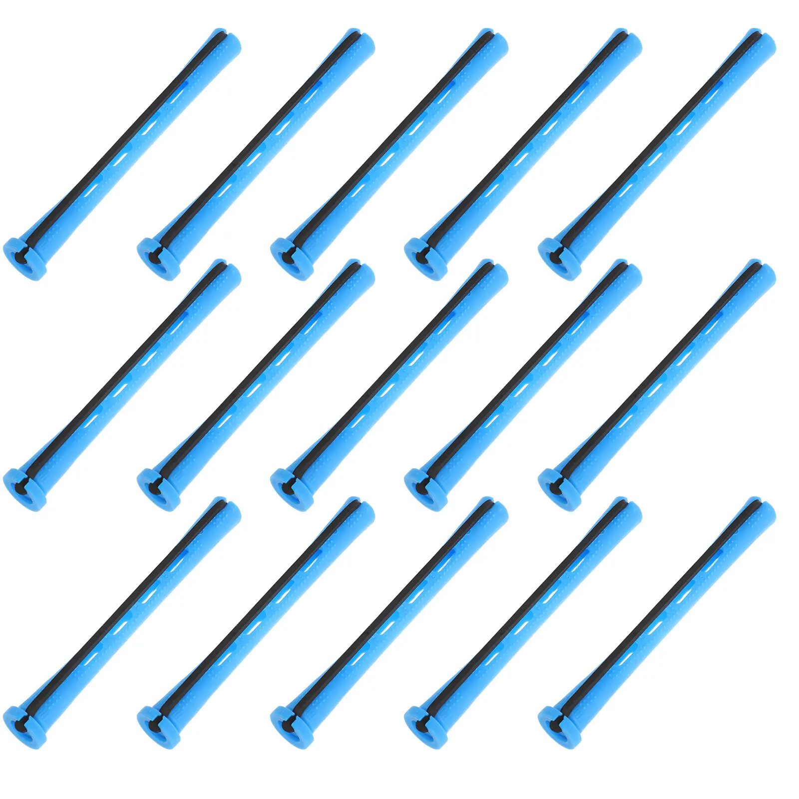 60Pcs Plastic Cold Wave Rods Hair Curling Perm Tools Set Long Hair Curlers Salon Perm Rods Heatless Curling Rollers