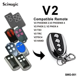 Garage Door Remote Control V2 Remote Control Clone V2 Phoenix 2 4 Remote Control V2 Phox 2 Phox 4 TXC TRC TRC4 TSC4 HANDY