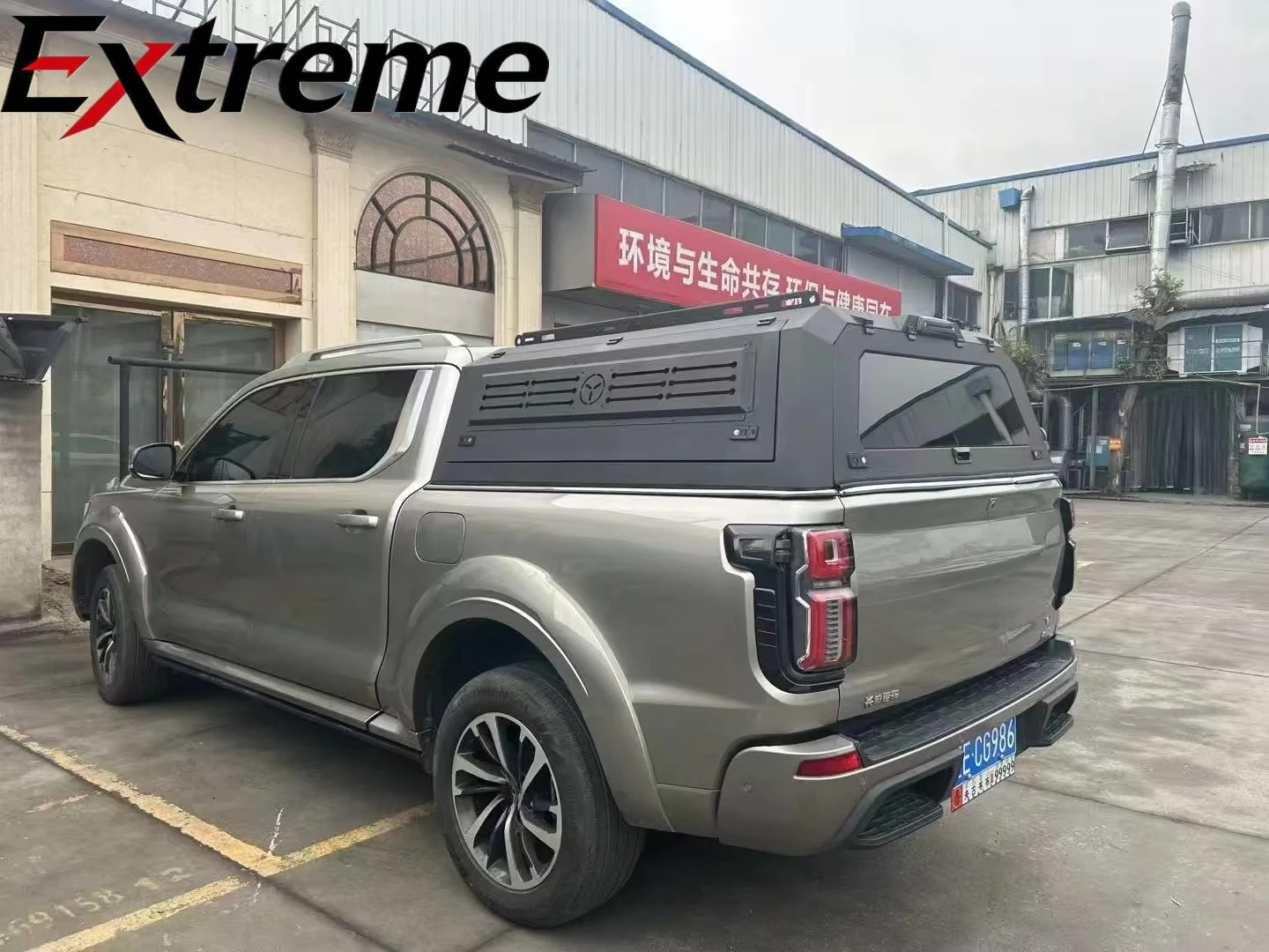 2024-2025  GWM Cannon Ahpha LUX Pickupk Truck Locking Hinged Waterproof Hard Aluminum Canopy with Both Sliding Window