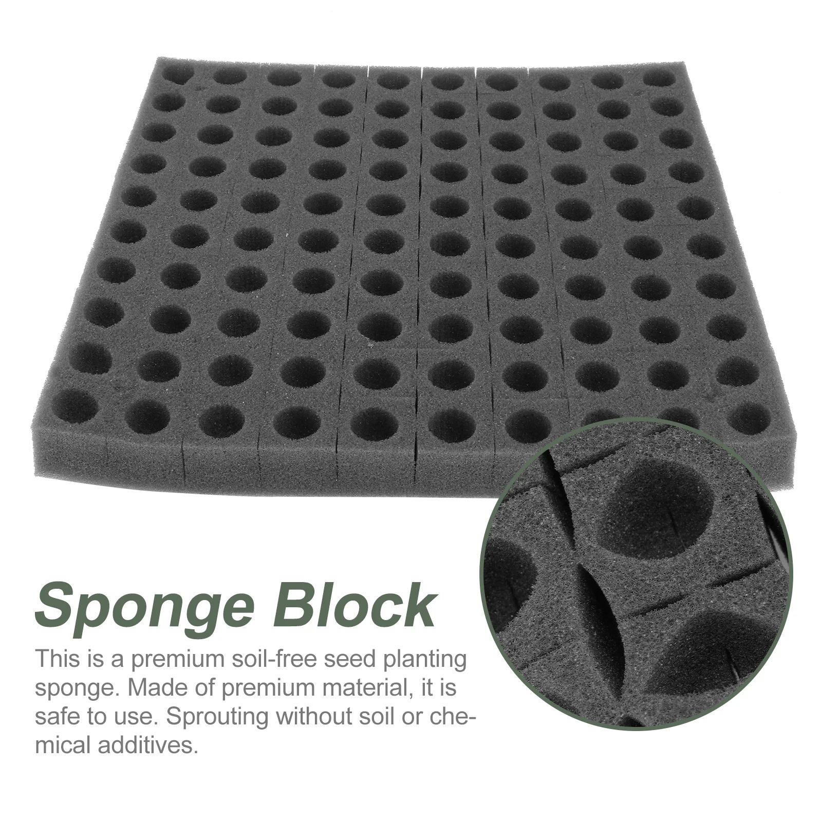 

2pcs 2 Sheets Seedling Sponge Block Wheatgrass Hydroponic Planting Gardening Tools Vegetable Tray Sprouter Soilless Cultivation