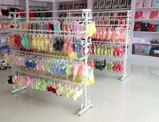 

Underwear rack display rack floor type sock rack bra rack lingerie rack in women's clothing store