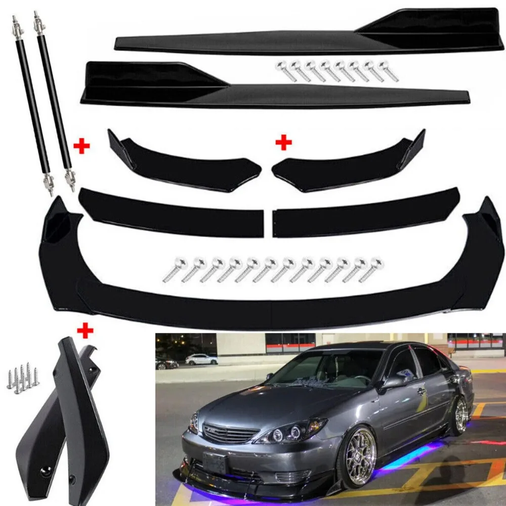 

For Toyota Corolla Front Bumper Lip Chin Spoiler Body Kit Splitter Side Skirt United States