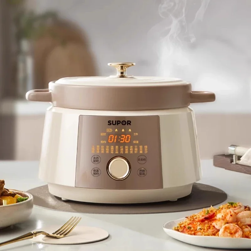 وعاء الحساء الكهربائي، وعاء الحساء المنزلي، طاجن كهربائي، آلة طهي الحساء الصحي #2