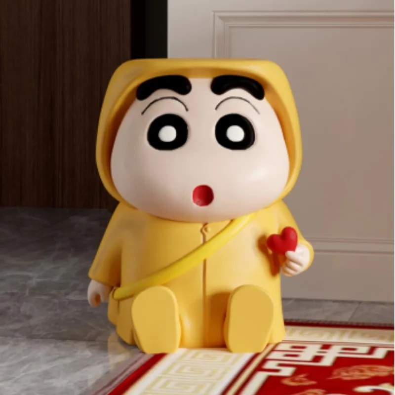 

Anime Figure Cartoon Kawaii Crayon Shin-chan Resin Household Entrance Foyer Shoe Changing Stool Creative Living Room Low Stool