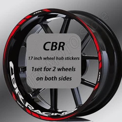 Motorcycle Wheel Hub Sticker Decal Accessories For Honda CBR 1100 CBR1000RR 600RR 125 650 500R 300R 250R