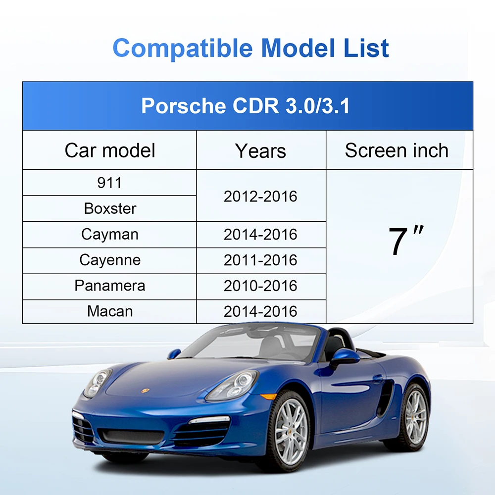 Wireless Carplay Android Auto For Porsche CDR 3.0 CDR 3.1 Panamera Cayenne Cayman Macan Boxster 911 Multimedia Module 2012-2016
