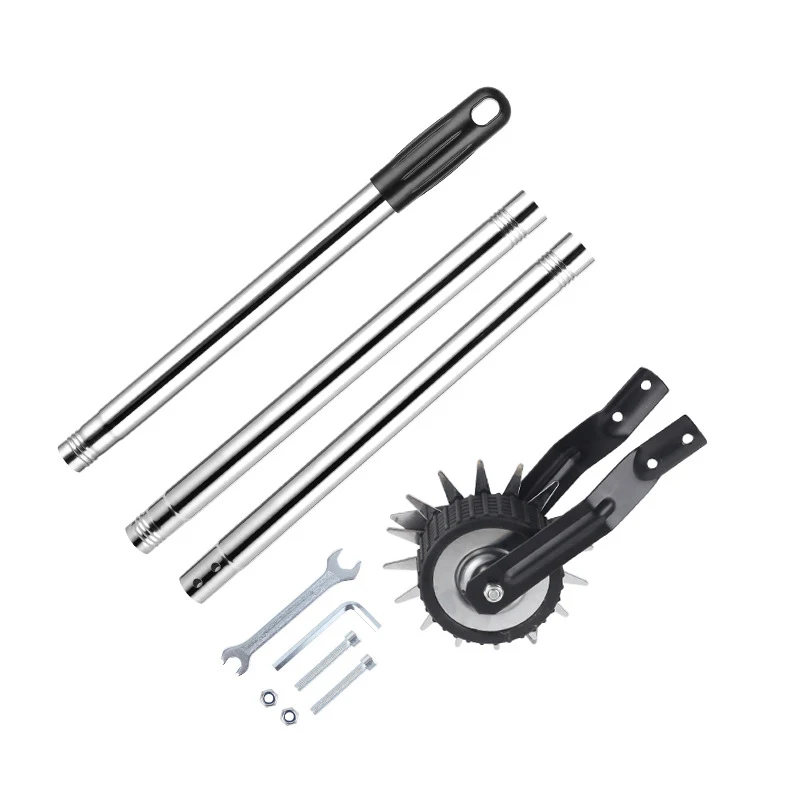 

Wheel Rotary Edger Lawn Tool Grass Edge Trimmer Sidewalk Manual Lawn Edger Strong 3/4 Sections Stainless Steel Handle with Grip