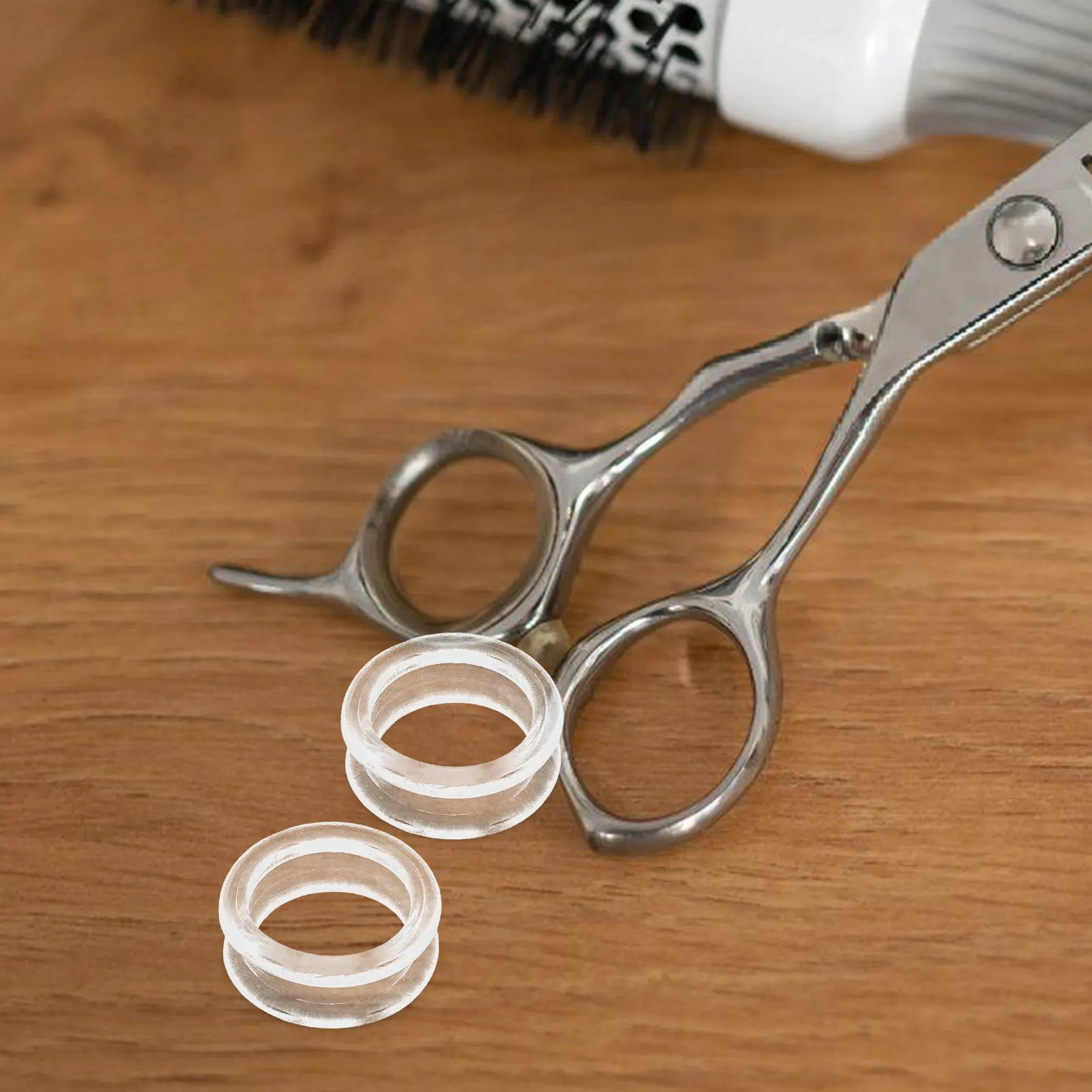 10Pcs Soft Silicone Scissor Finger Ring Grips Protective Anti-Skid Shears Finger Protector Ring for Hair Styling Grooming