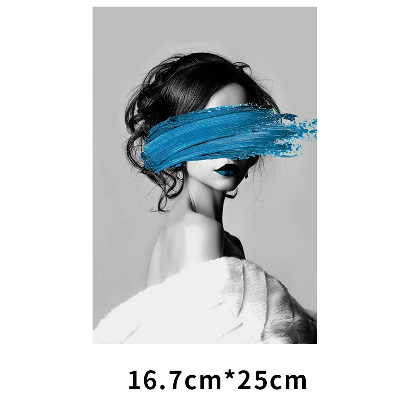 Beautiful And Elegant Female Art Photo DIY T-shirt Printing Heat Transfer Can Iron On Clothes Sweatshirt T-shirt Accessories