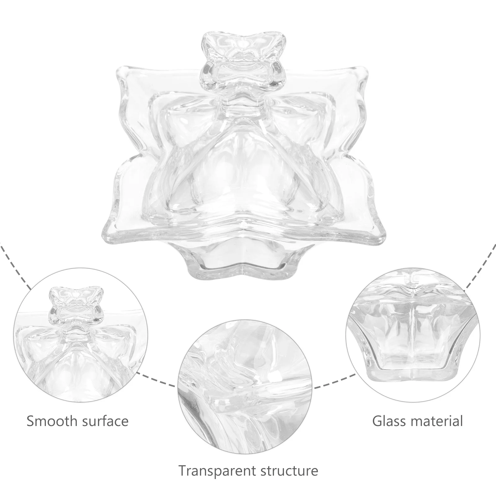 1 قطعة كأس كريستال زجاج كرافت مسمار الفن حاوية سائلة مع قدرة واضحة عرض تصميم سميكة القاع لخلط مسحوق البولندية أو #4