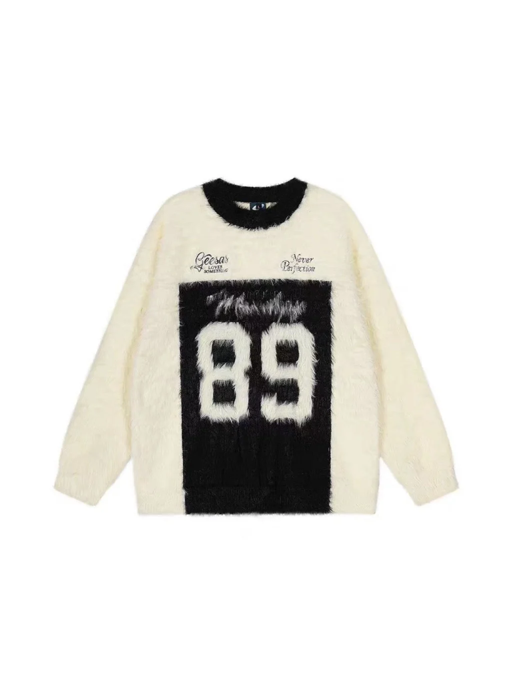 Amerikaanse Sle Retro Letter Print ronde Ne Sweater Heren los gebreide bovenkleding Faionable Winter Casual Faion