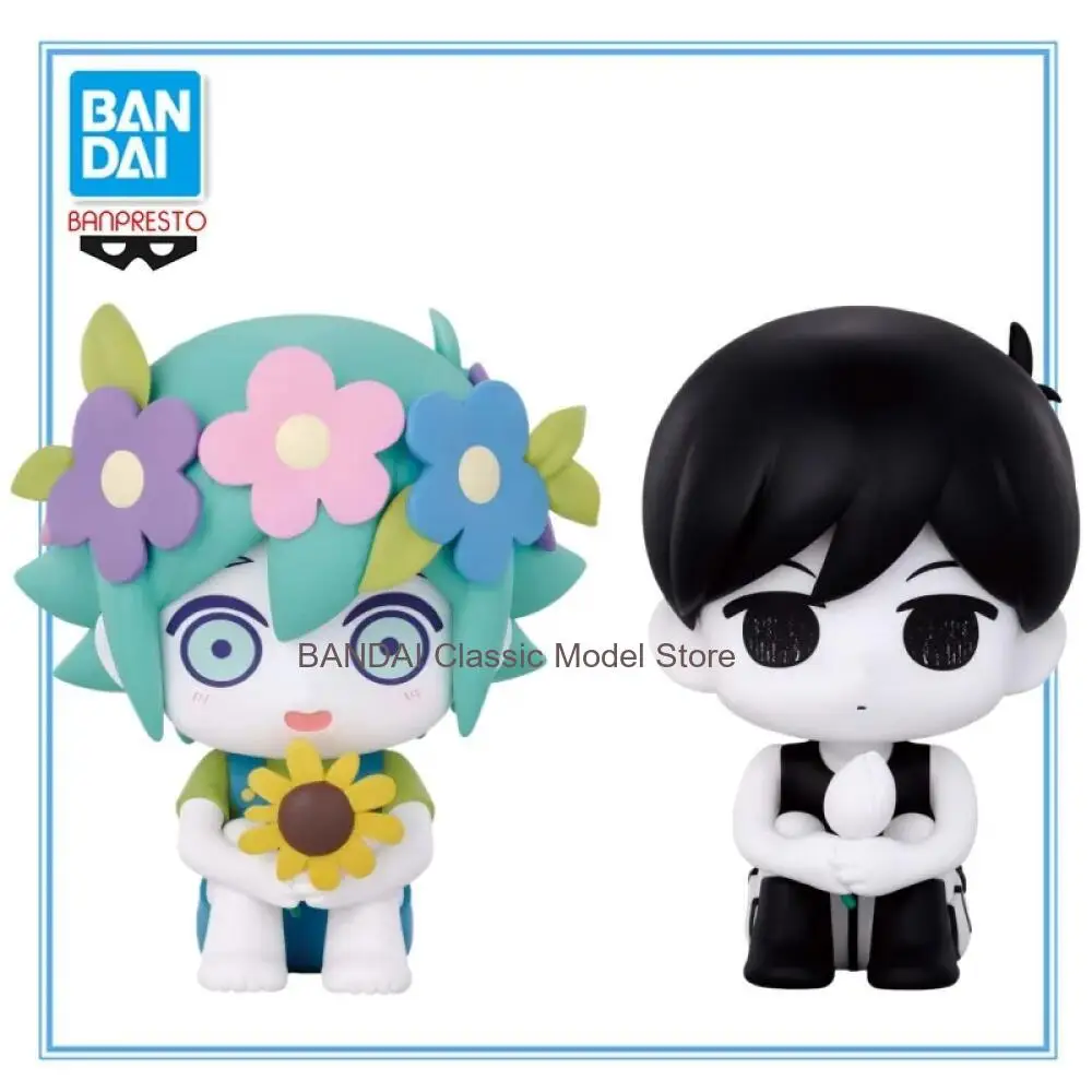 

В наличии Оригинальная коллекционная фигурка BANDAI BANPRESTO OMORI Basil Q Version Sitting Posture Series из ПВХ, модель аниме-персонажа, игрушка, подарок