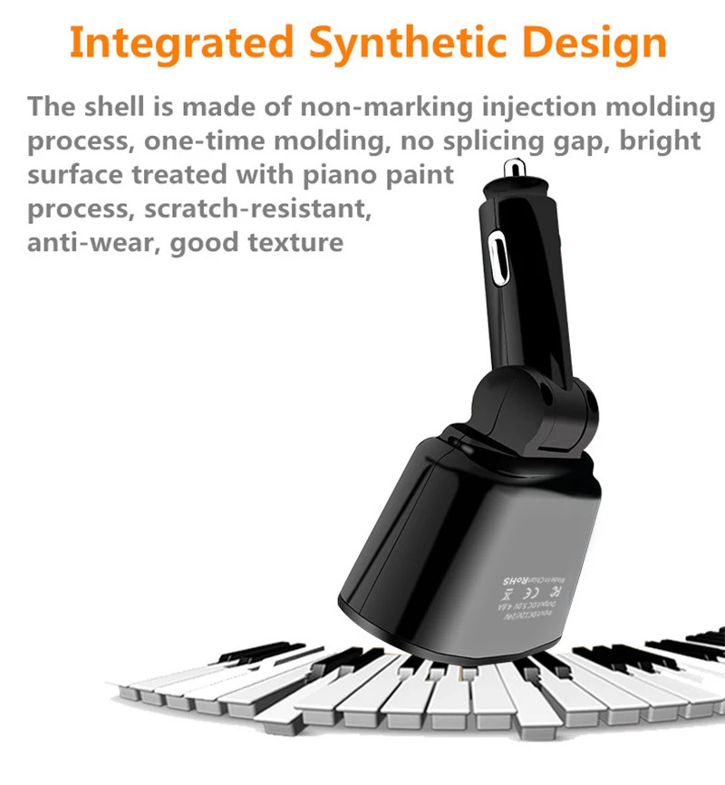 72W 2 USB Car Charger With Digital Display Fast Charging Phone Adapter For iPhone 15 16 Samsung Huawei Xiaomi Car Mobile Charger - Image 5