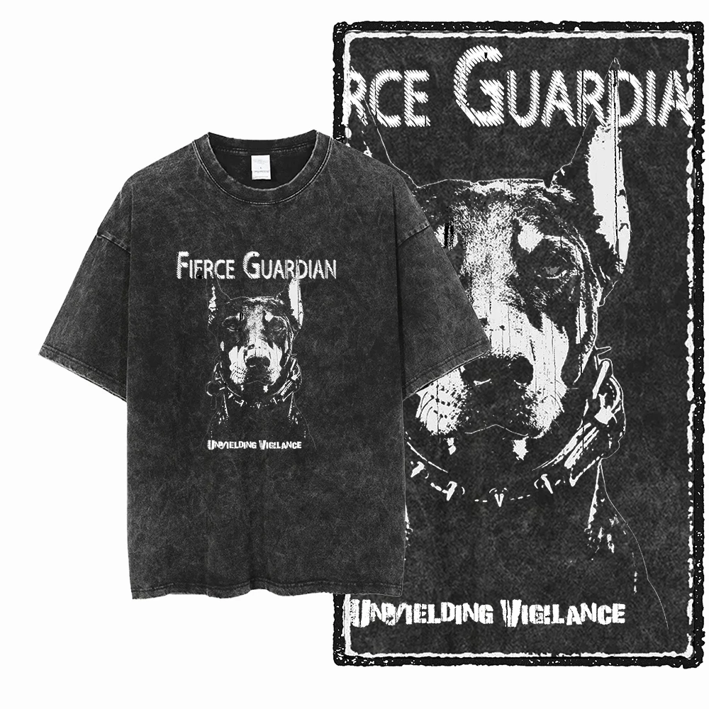 DCC DOBERMAN DOG Bedrucktes, s – Acid Wash Vintage Graphic T Shirt Bewertung und Preis