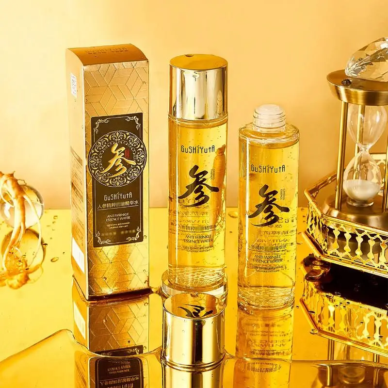 100ml/120ml Golden Ginseng Essences water Anti-wrinkle Face Serum Fade Fine Lines Hyaluronic Acid Moisturizing Facial Skin Care