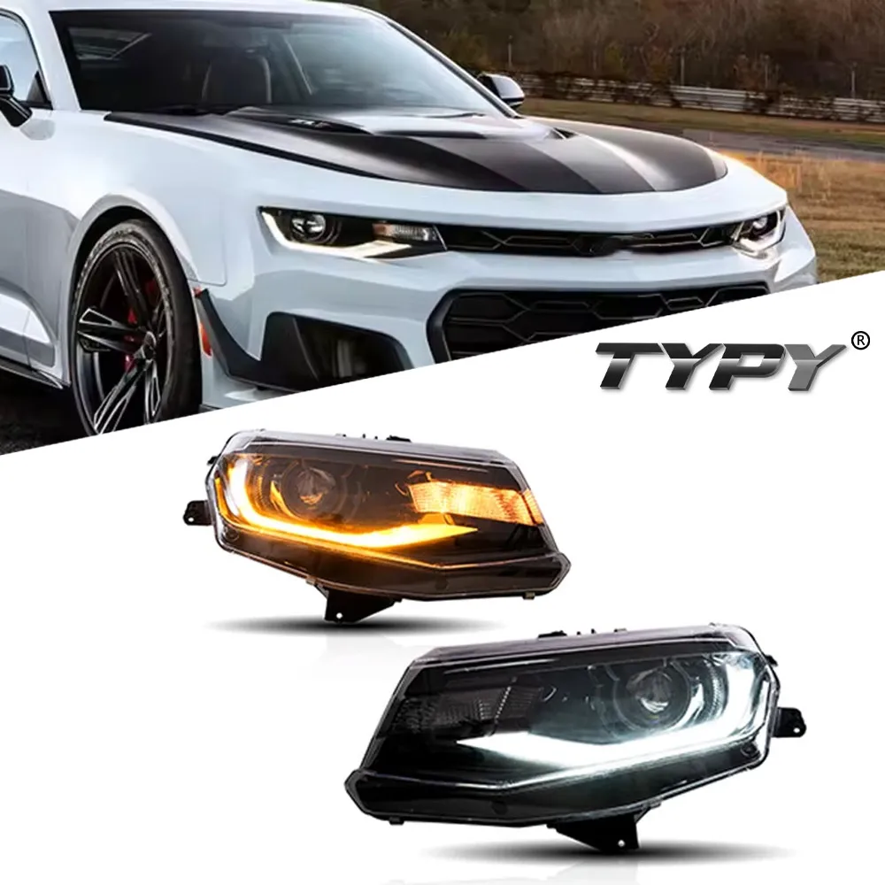 

Car HeadLamp For Chevrolet Camaro LT RS 2016-2018 Upgrade Modified NEW Dynamic Turn Signal Lamp Car LED HeadLamp Assembly