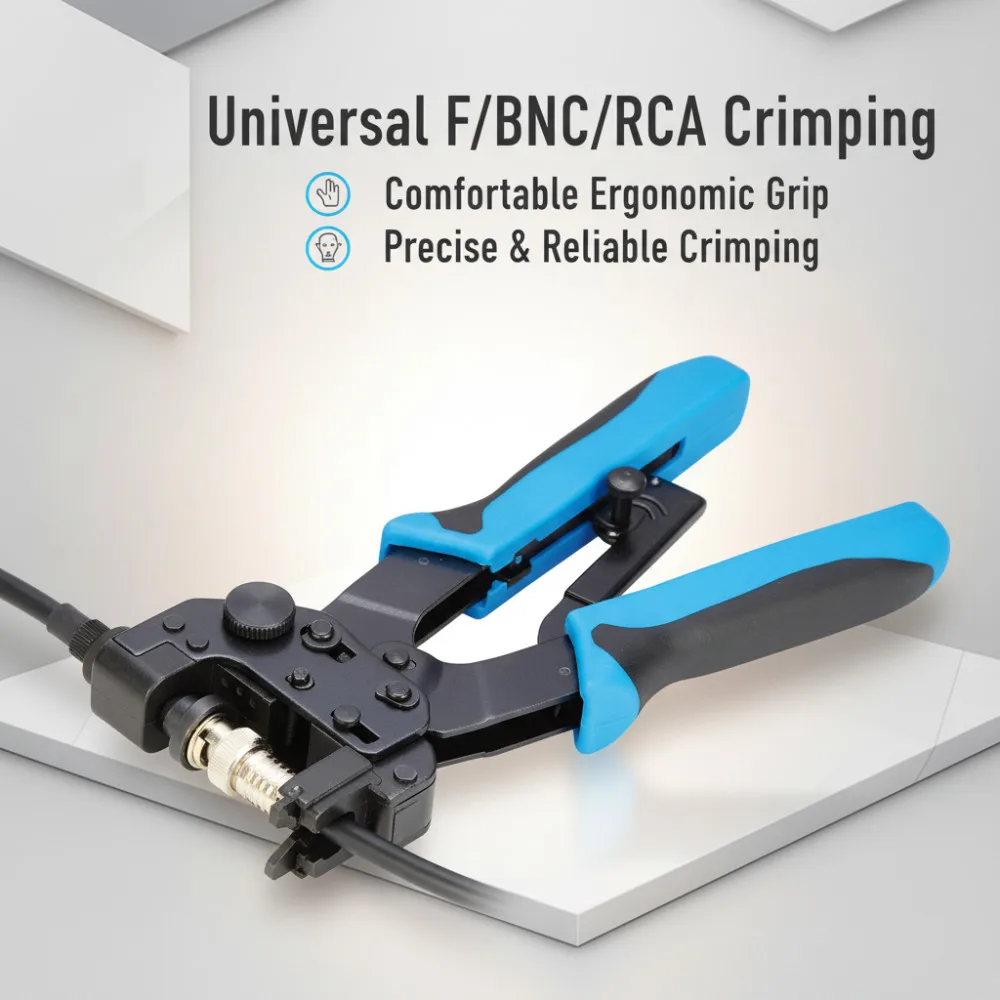 TL-H510B 0.5-6MM2 PROFESSIONAL COMPRESSION CRIMPING TOOLS For Crimping F,BNC,RCA,RG 59, RG6 F type cable pliers