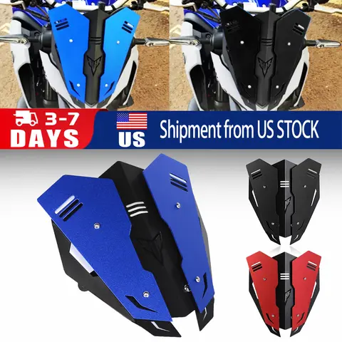 2024 Do YAMAHA MT-03 25 MT03 2021-2022 MT25 MT 25 2020 Akcesoria Motocyklowe Szyba Przednia Owiewka CNC Aluminiowy Zestaw Deflektor