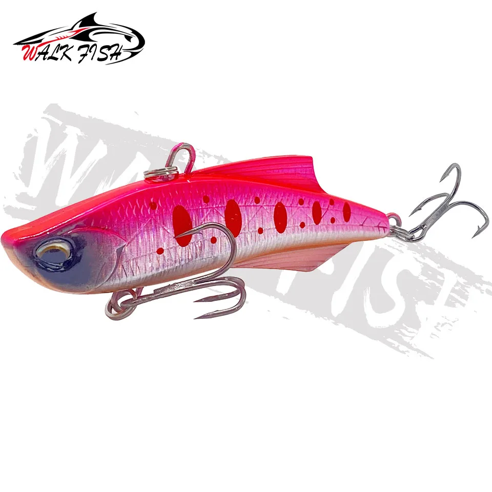 WALK FISH Winter VIB 7cm 20g Sinking Sharp Rattlin Fishing Lure Wobbler For Pike Ice Balance Long Cast Swimbait Fishing Tackle